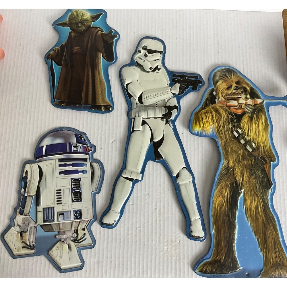 Star Wars metal signs Storm Trooper Chewy Yoda R2D2 decor Characters